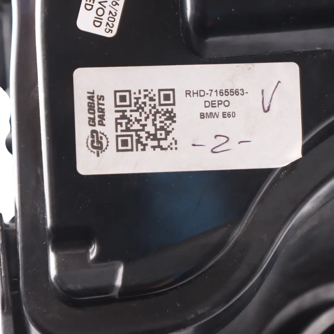 Headlight BMW E60 E61 Headlamp Front Lamp Passenger Side Left N/S  - SKU RHD-7165563-DEPO - Part number 7165563
