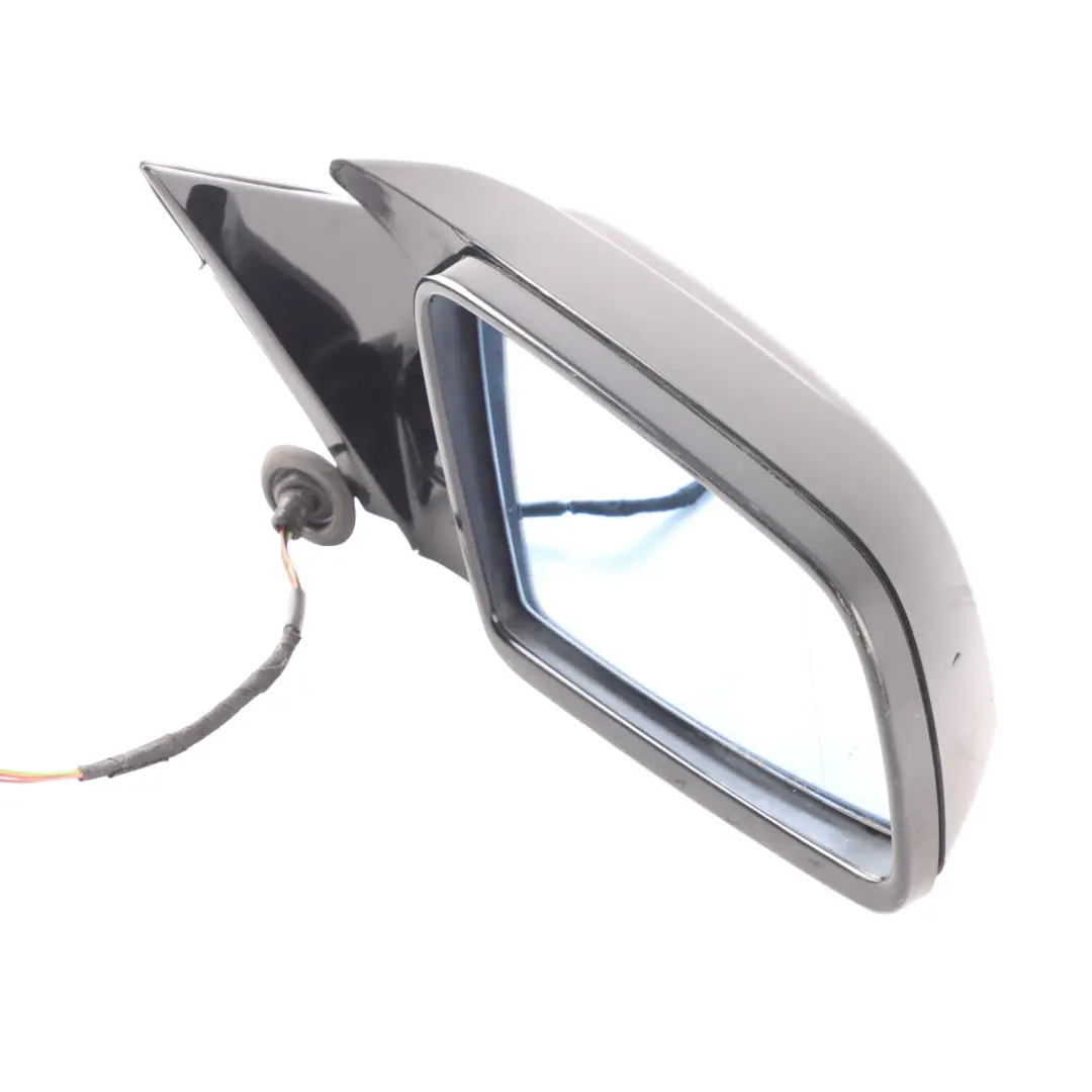 Right Wing Mirror O/S High Gloss Black BMW E60 LCI M Sport - SKU RHD-7189634-BLK - Part number 7189634