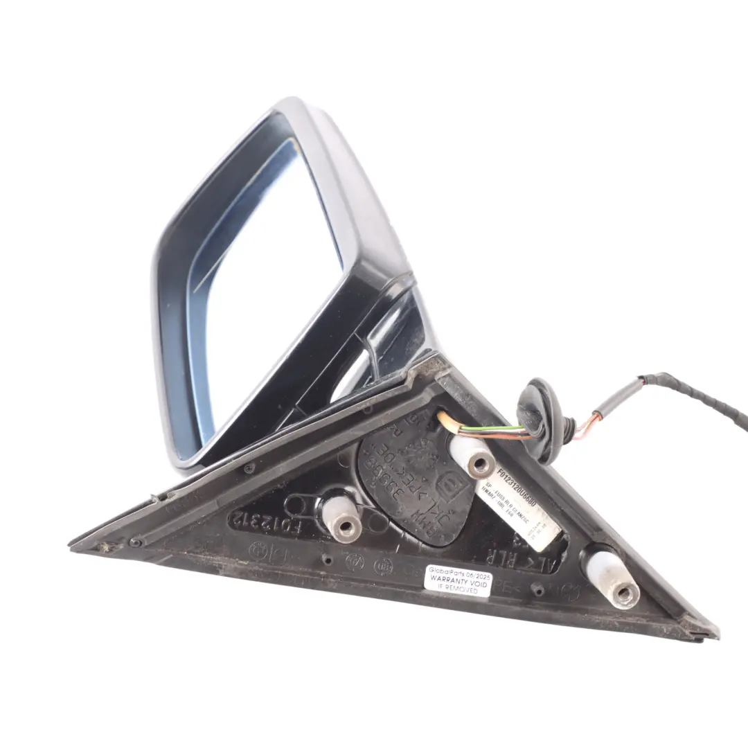 Right Wing Mirror O/S High Gloss Black BMW E60 LCI M Sport - SKU RHD-7189634-BLK - Part number 7189634