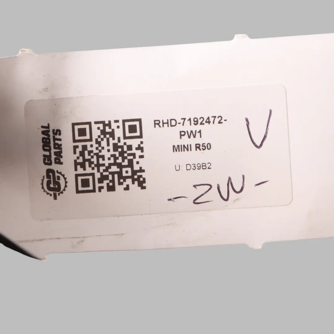 Right Outside Door Wing Mirror O/S Pepper White 850 Mini Cooper 1 R50 R53 - SKU RHD-7192472-PW1 - Part number 7192472