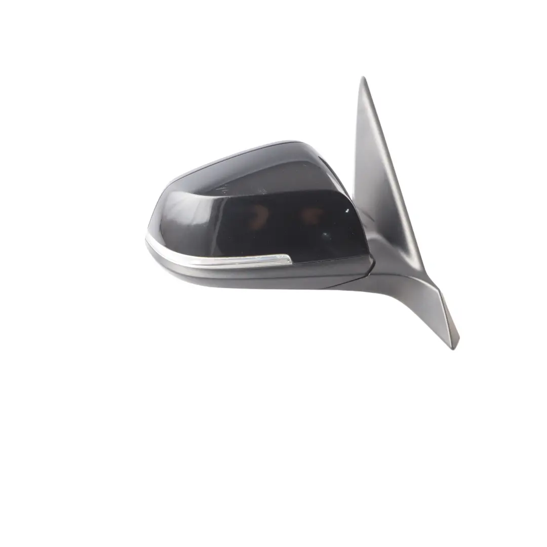 BMW F20 Wing Mirror Heated Right Door O/S Outside 6 Pins Schwarz 2 Black 668