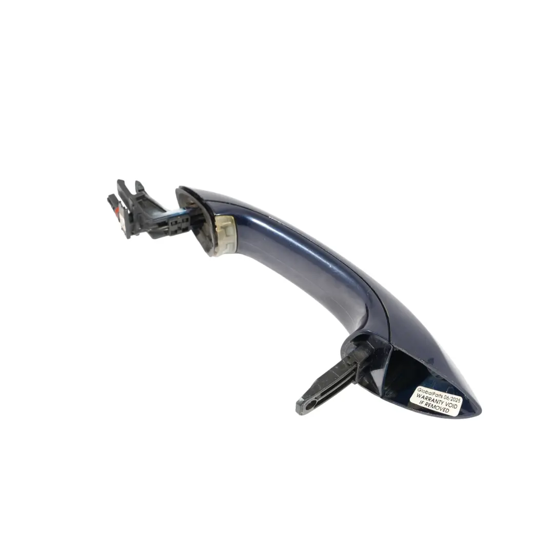 Front Right O/S Exterior Grab Handle Tanzanite Blue Metallic - X10 BMW F10 F11 - SKU RHD-7276244-TAN - Part number 7276244