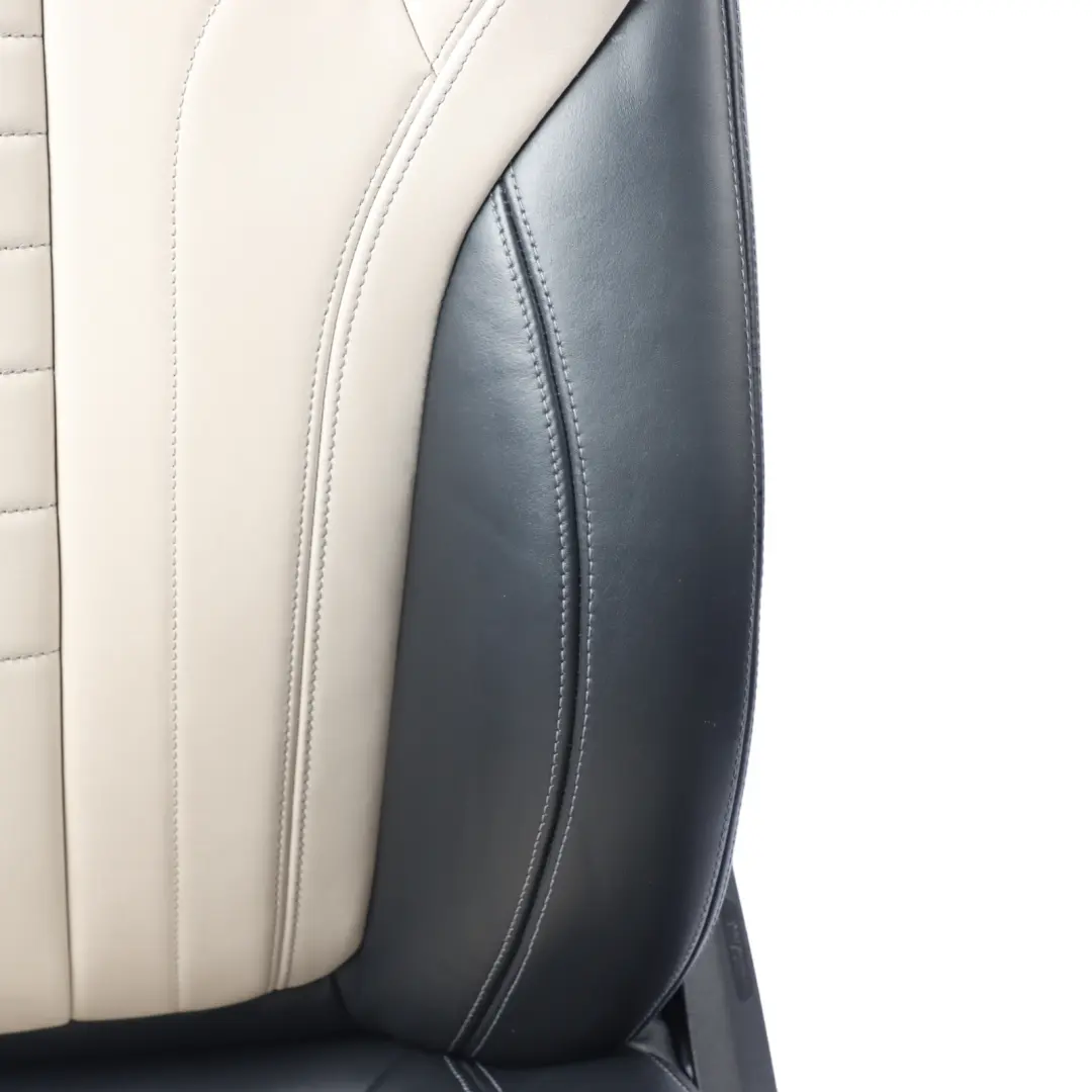 BMW X6 F16 M Sport Front Seat Heated Memory Left N/S Leather Dakota Black White