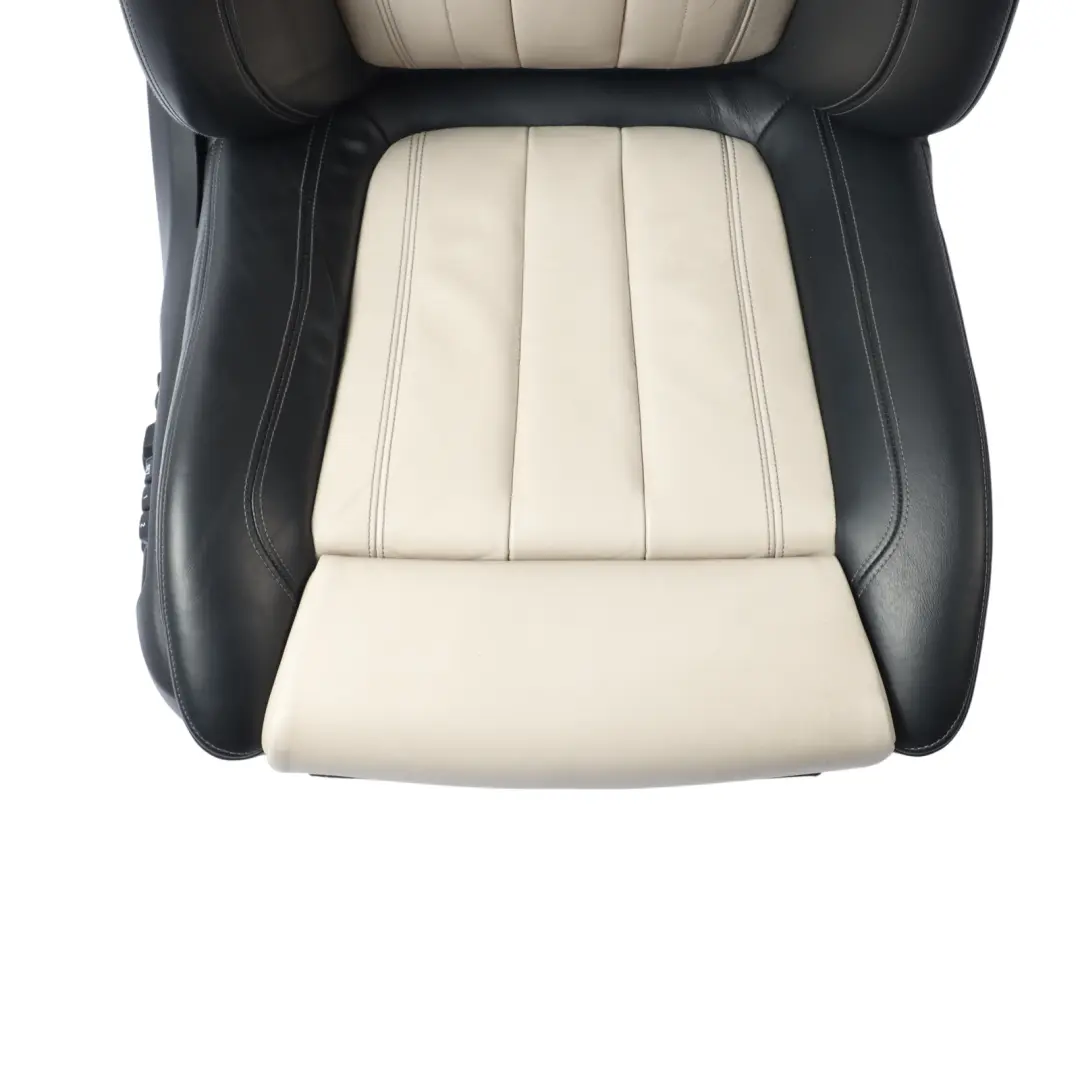 BMW X6 F16 M Sport Front Seat Heated Memory Right O/S Leather Dakota Black White