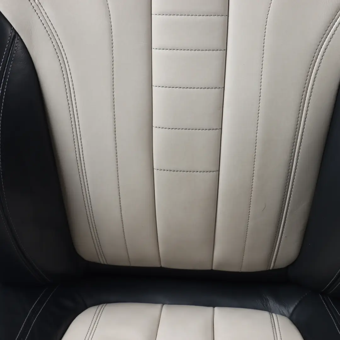 BMW X6 F16 M Sport Front Seat Heated Memory Right O/S Leather Dakota Black White
