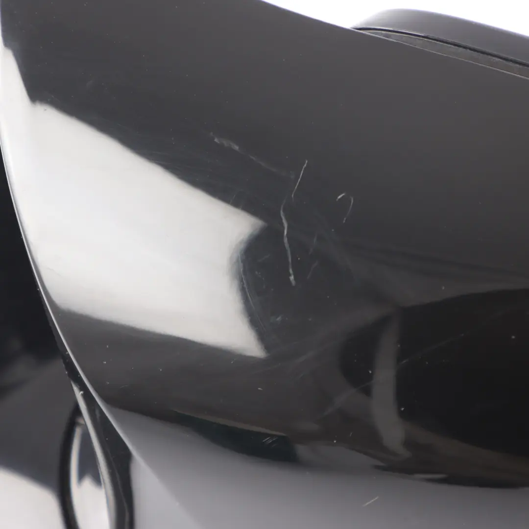 BMW X6 F16 Wing Mirror Auto Dip Heated Door Left N/S Black Shadow Line