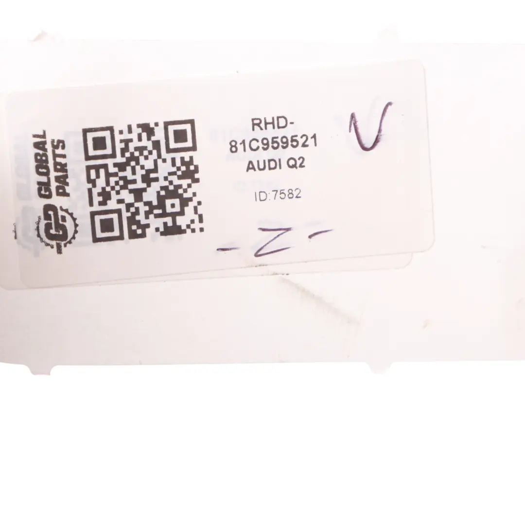 Audi Q2 GA Window Lifter Switch Panel Trim Cover Panel Front Left N/S 81C959521