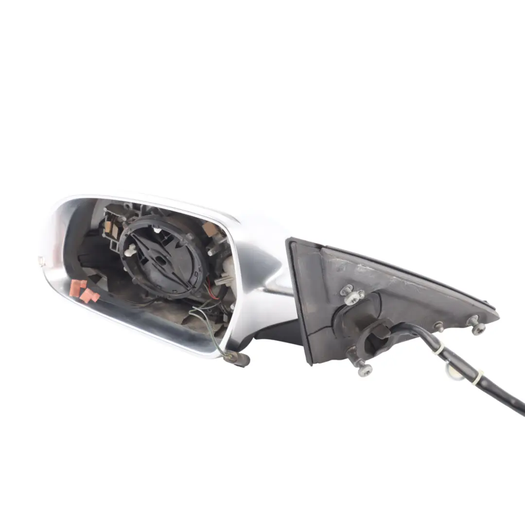 Front Mirror Wing Door Electric Left N/S Aluminium Audi A4 B8 - SKU RHD-8K2857409AH-ALU - Part number 8K2857409AH