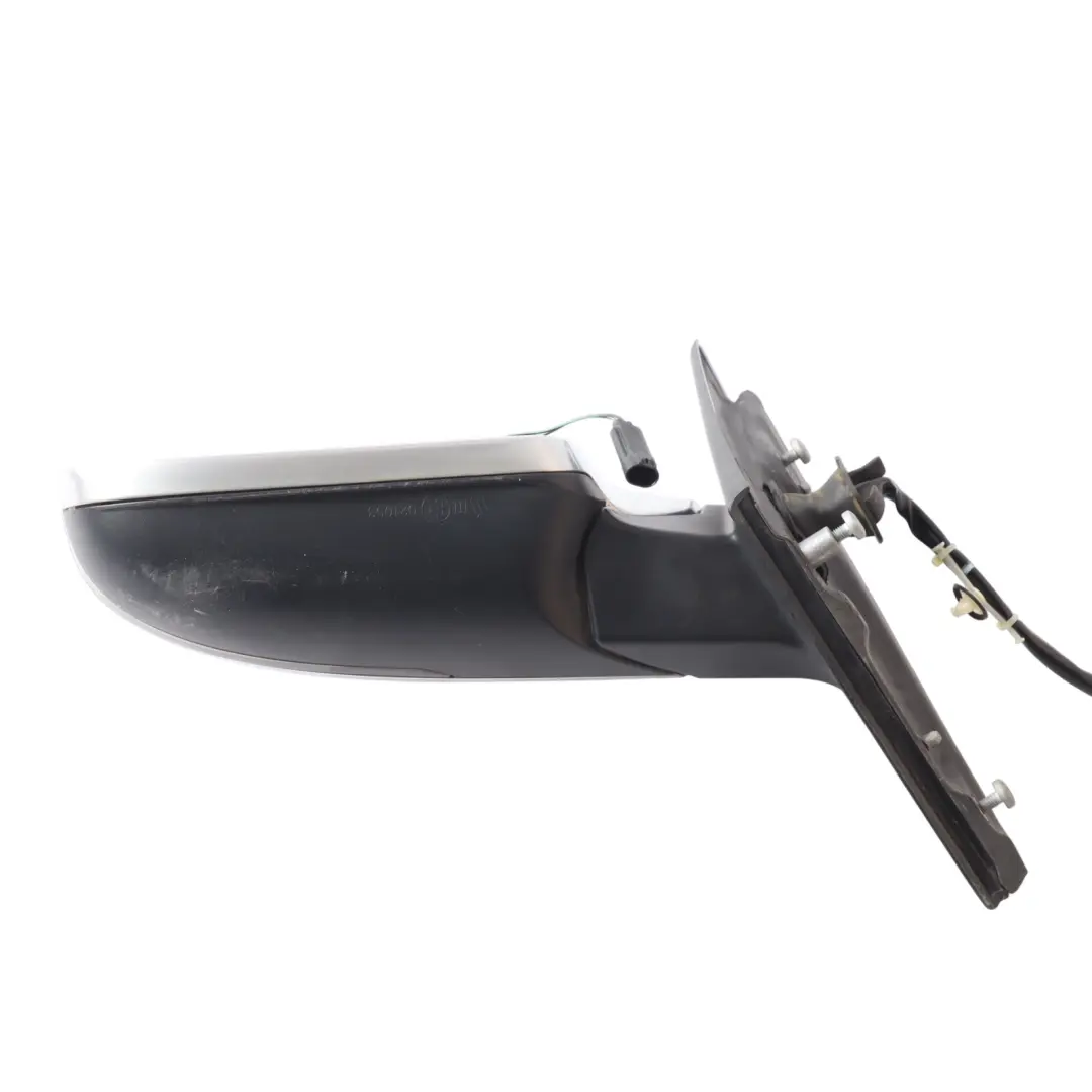 Front Mirror Wing Door Electric Left N/S Aluminium Audi A4 B8 - SKU RHD-8K2857409AH-ALU - Part number 8K2857409AH