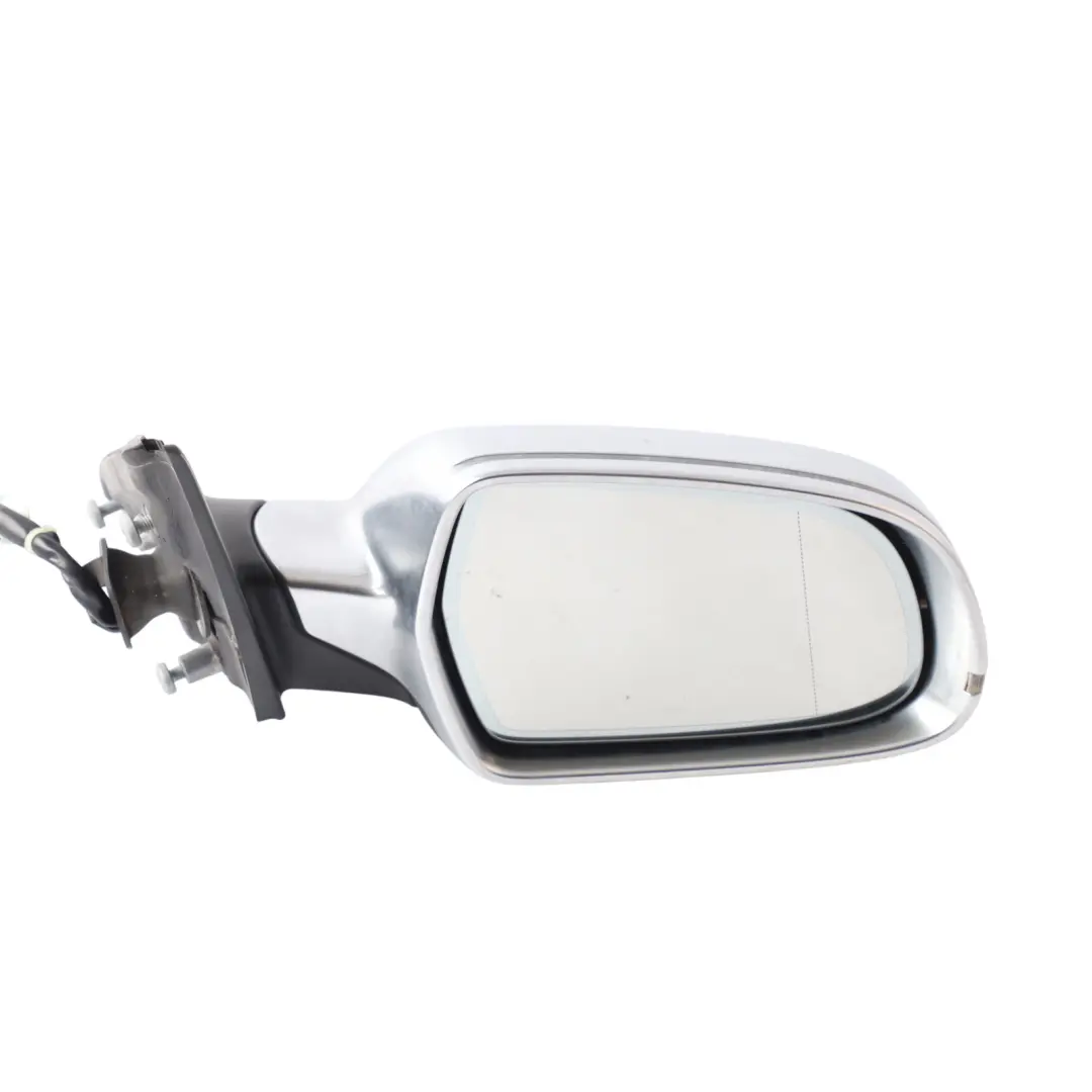 8K Door Wing Mirror Electric Adjustment Right O/S Aluminium Casing Audi A4 B8 - SKU RHD-8K2857410AH-ALU - Part number 8K2857410AH