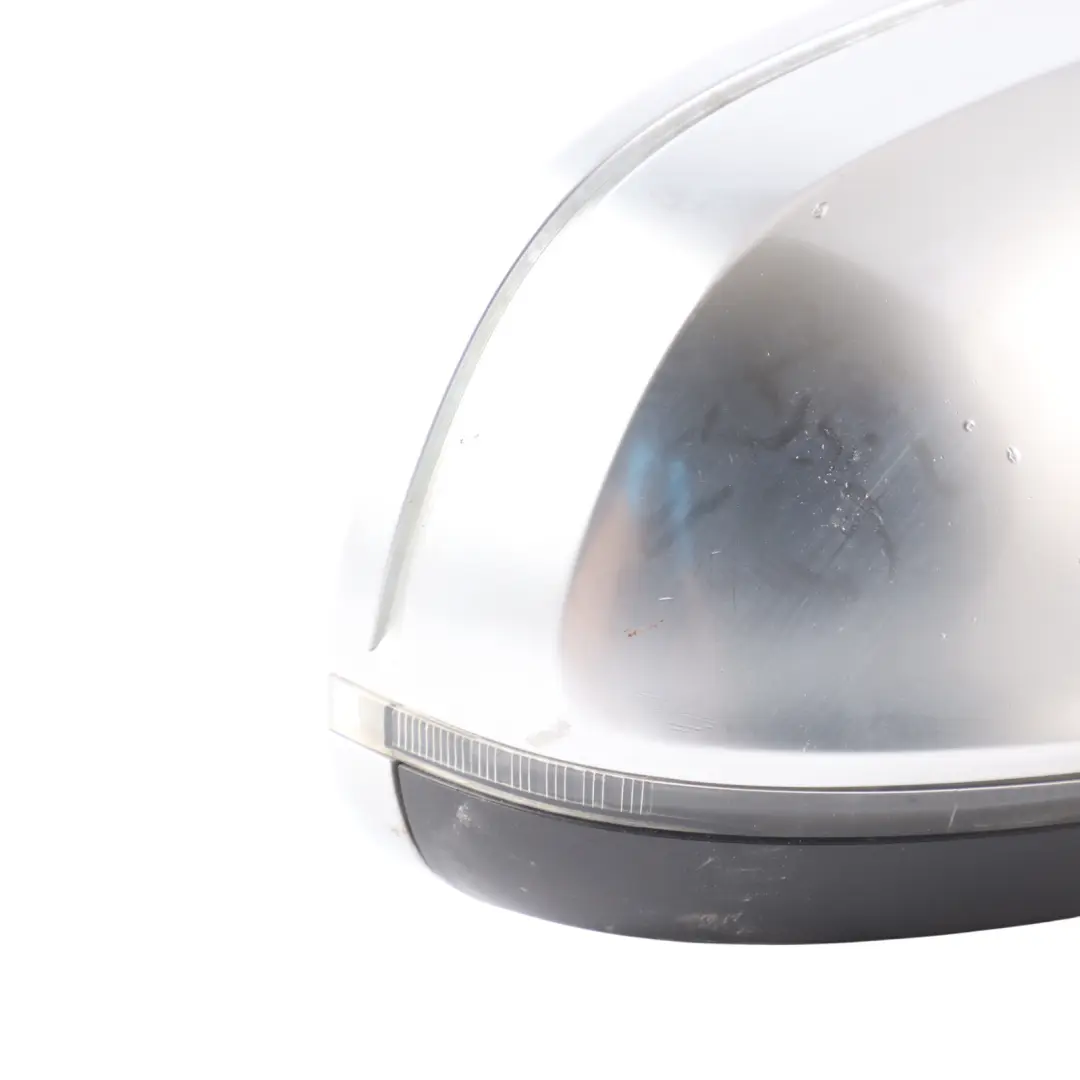 8K Door Wing Mirror Electric Adjustment Right O/S Aluminium Casing Audi A4 B8 - SKU RHD-8K2857410AH-ALU - Part number 8K2857410AH