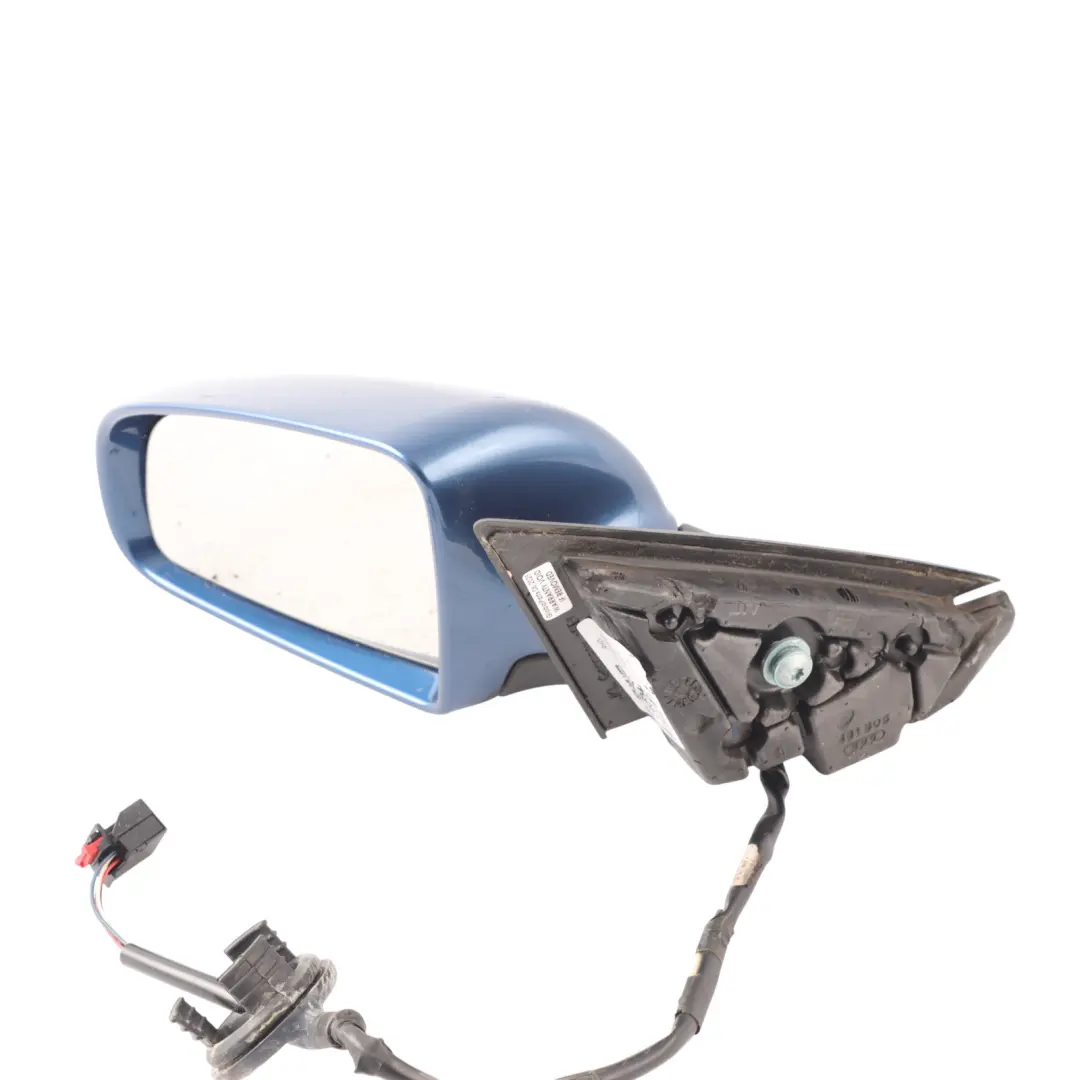 Audi A3 8P Mirror Wing Left N/S Door Outer View Mauritiusblau Perleffekt - Z5C