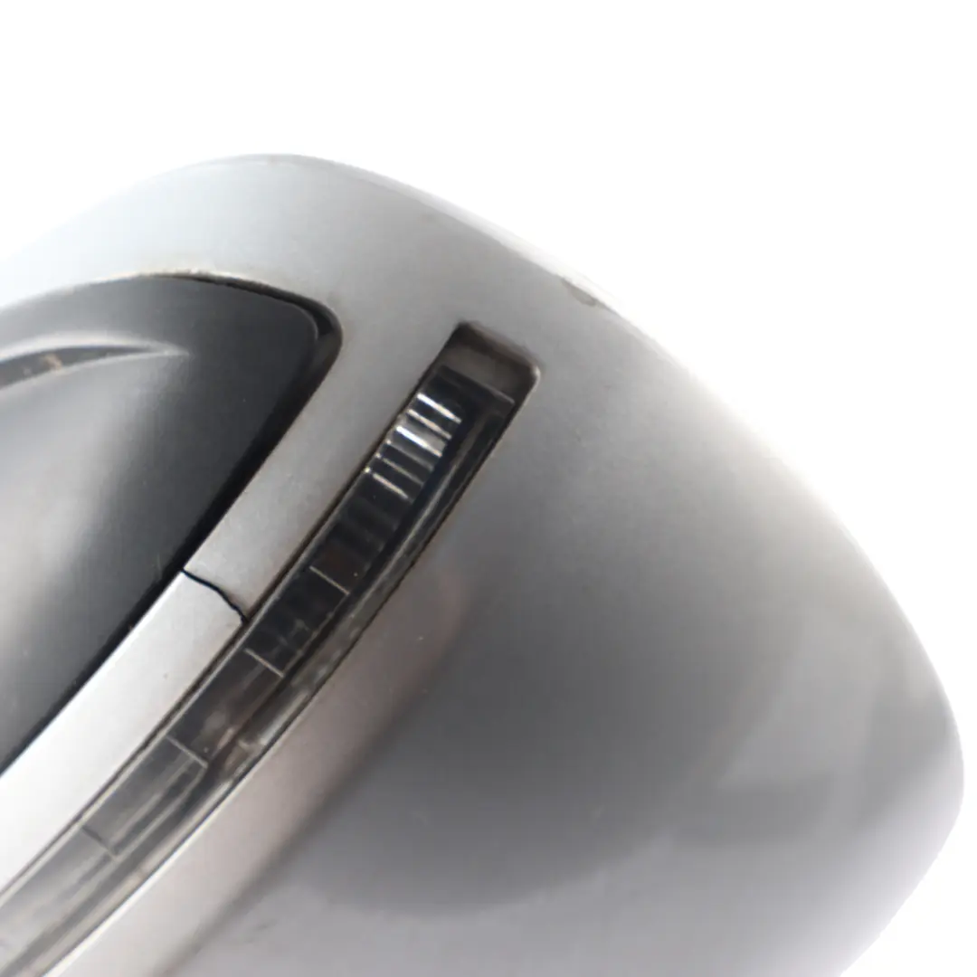 Audi A3 8P Wing Mirror Door Right O/S Outside Ice Silver Metallic - X7W