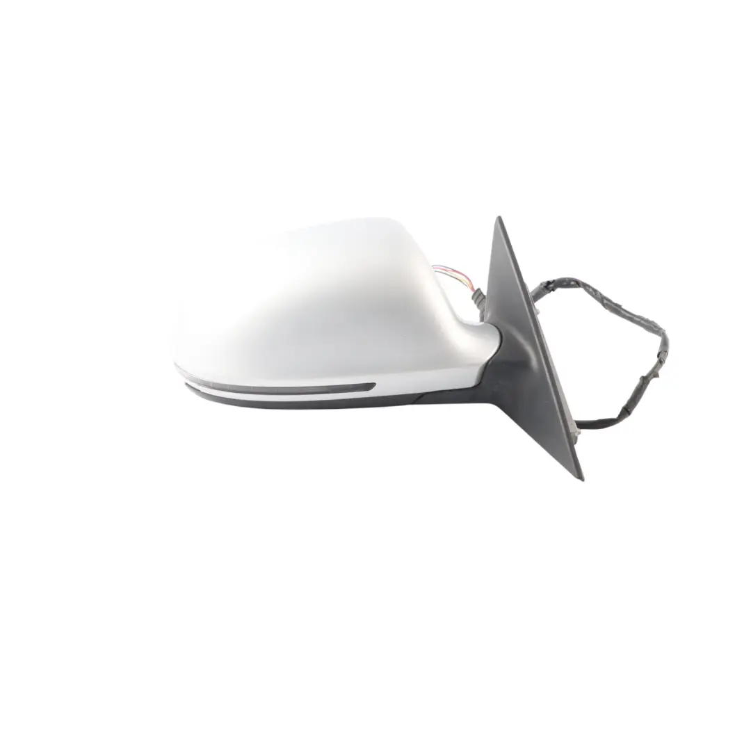 Audi A3 8P Wing Mirror Door Right O/S Outside Ice Silver Metallic - X7W
