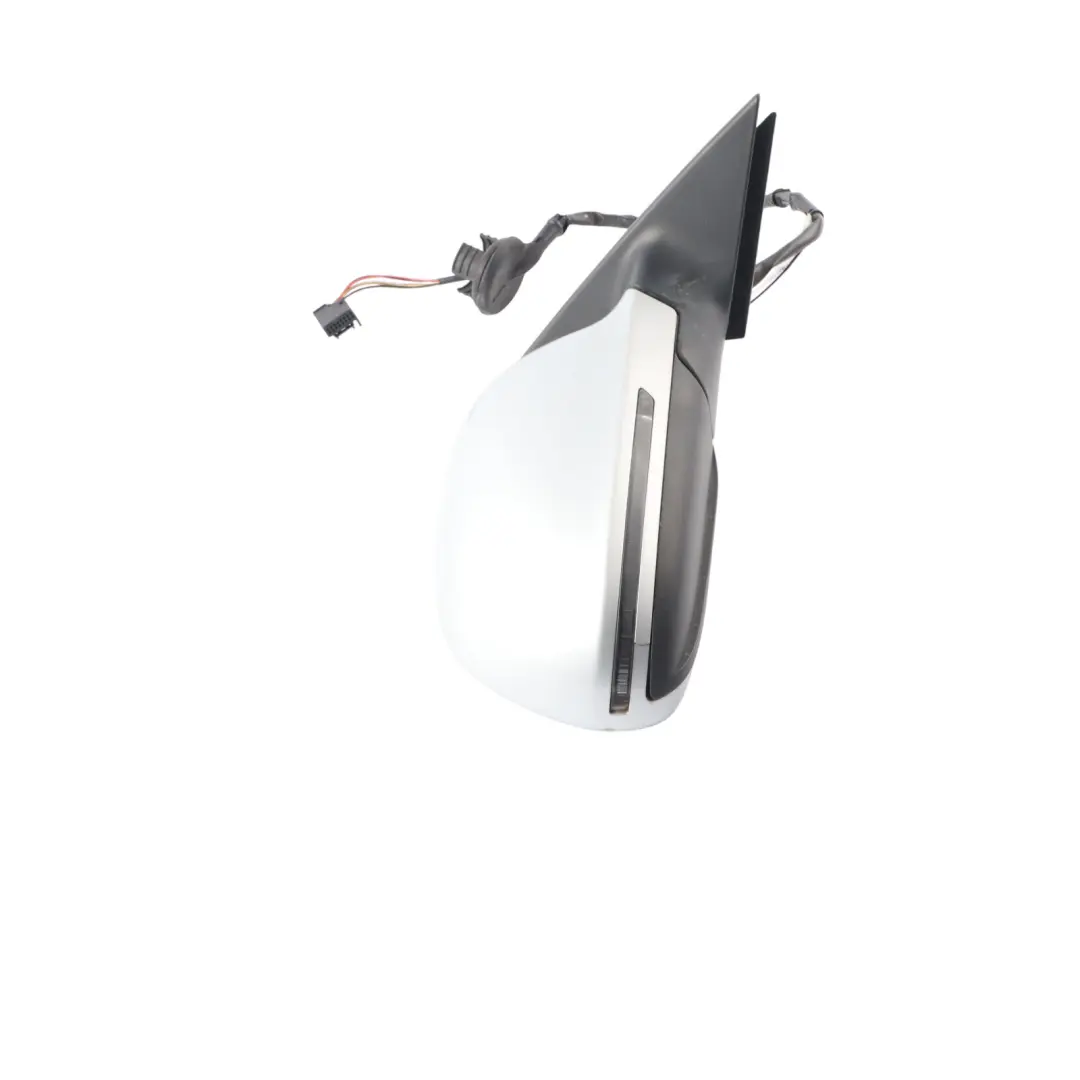 Audi A3 8P Wing Mirror Door Right O/S Outside Ice Silver Metallic - X7W