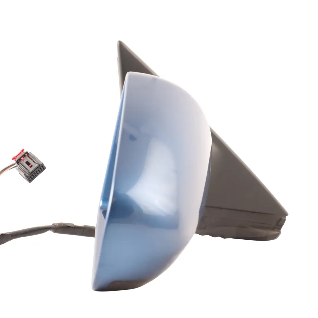 Audi A3 8P Mirror Wing Right O/S Door Outer View Mauritiusblau Perleffekt - Z5C