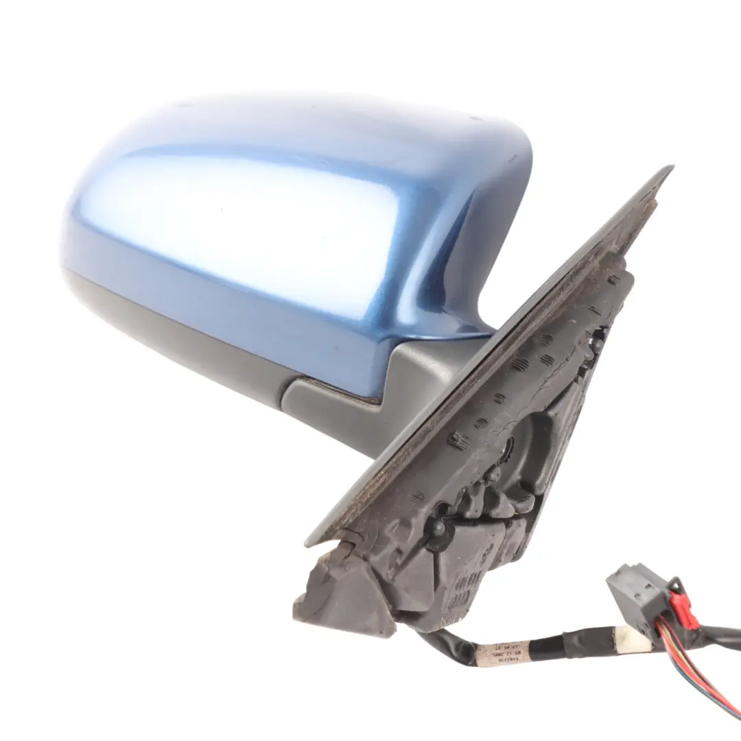 Audi A3 8P Mirror Wing Right O/S Door Outer View Mauritiusblau Perleffekt - Z5C