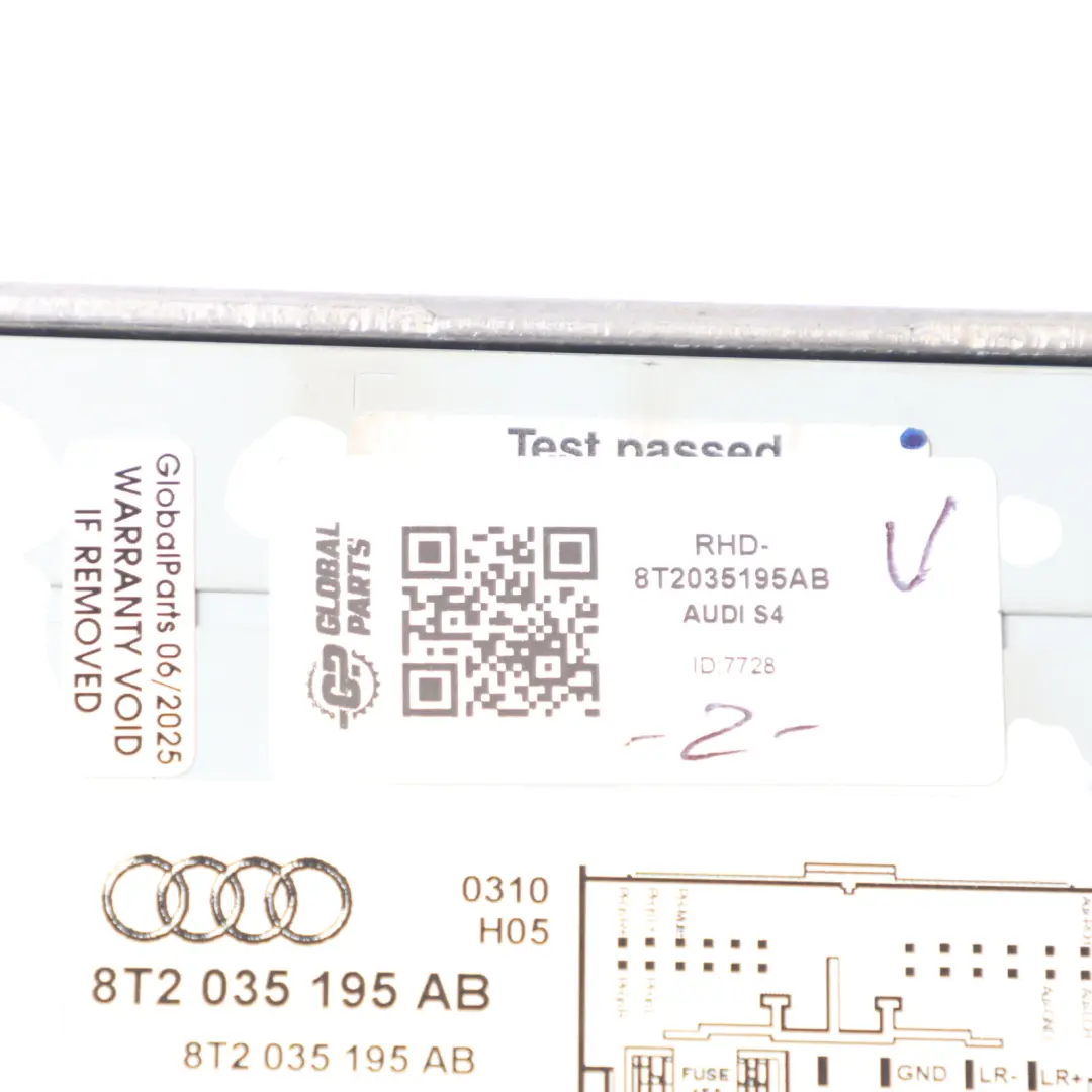Player Audio Audi A4 B8 A5 8T Stereo Radio Head Unit CD - SKU RHD-8T2035195AB - Part number 8T2035195AB
