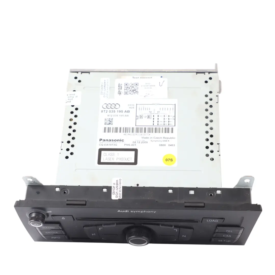 Player Audio Audi A4 B8 A5 8T Stereo Radio Head Unit CD - SKU RHD-8T2035195AB - Part number 8T2035195AB