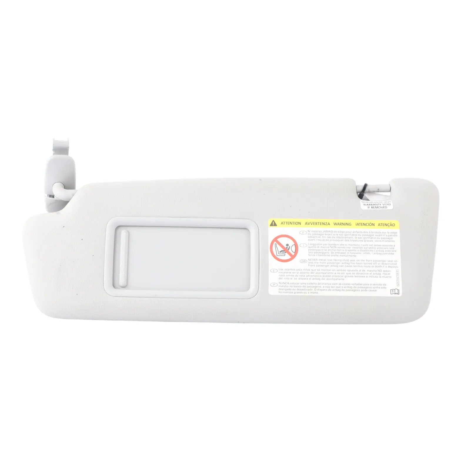 Audi A3 S3 8V Sun Visor Iluminated Mirror Left N/S Side 8V2857551B Moon Silver