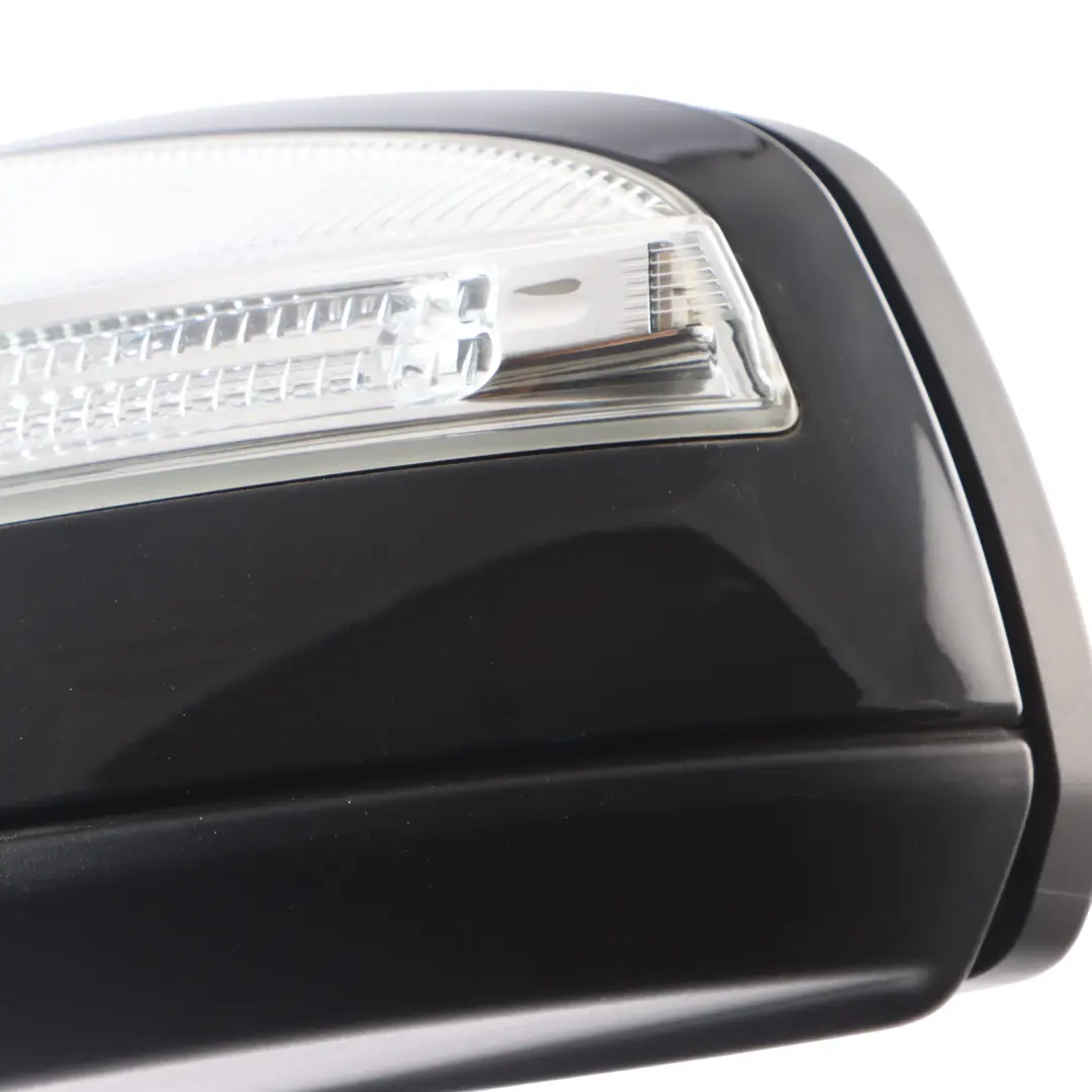 Mercedes W204 Power Fold Auto Dip Left Wing Door Mirror Obsidian Black - 197