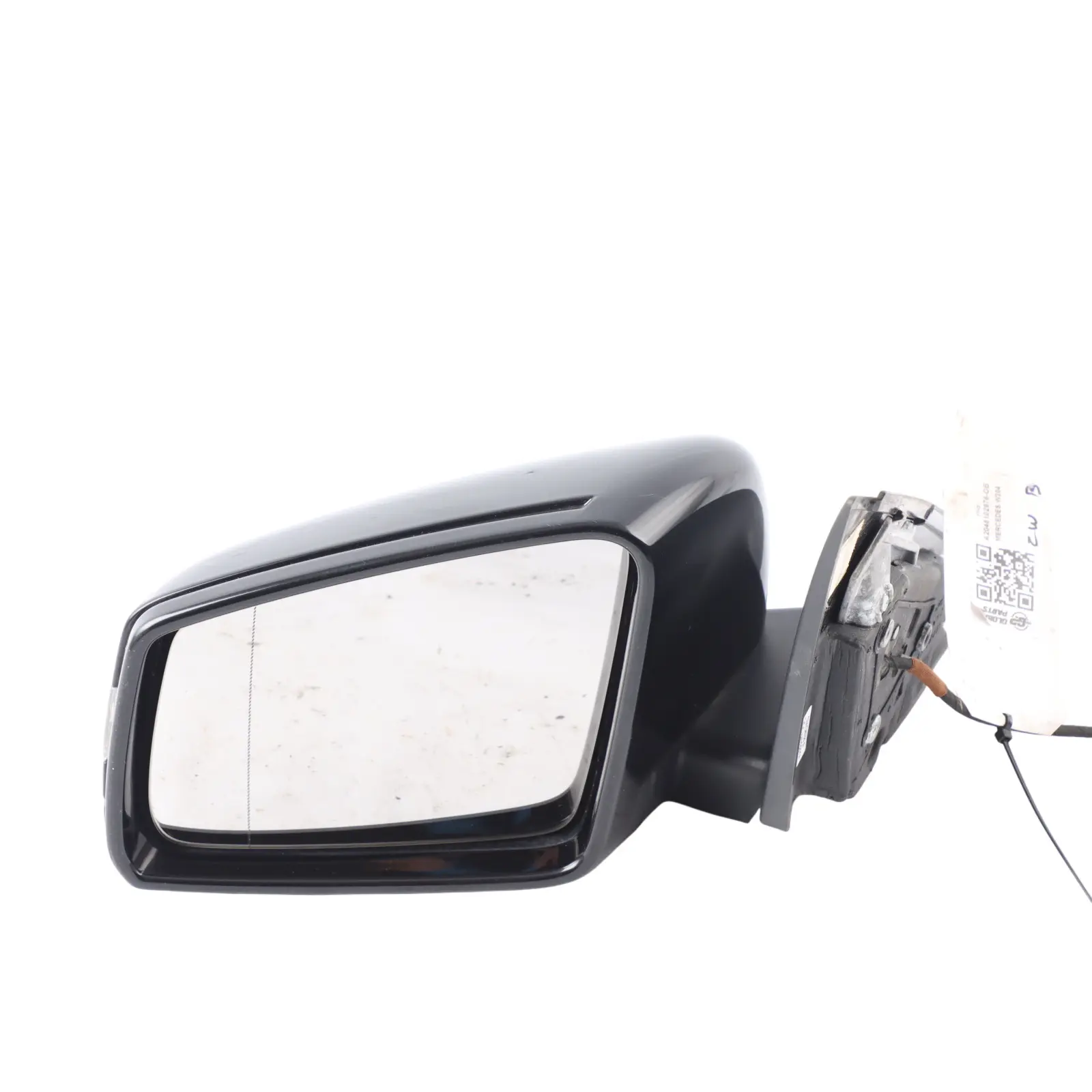 Mercedes W204 Wing Mirror Door Left N/S Auto Dip Obsidian Black - 197