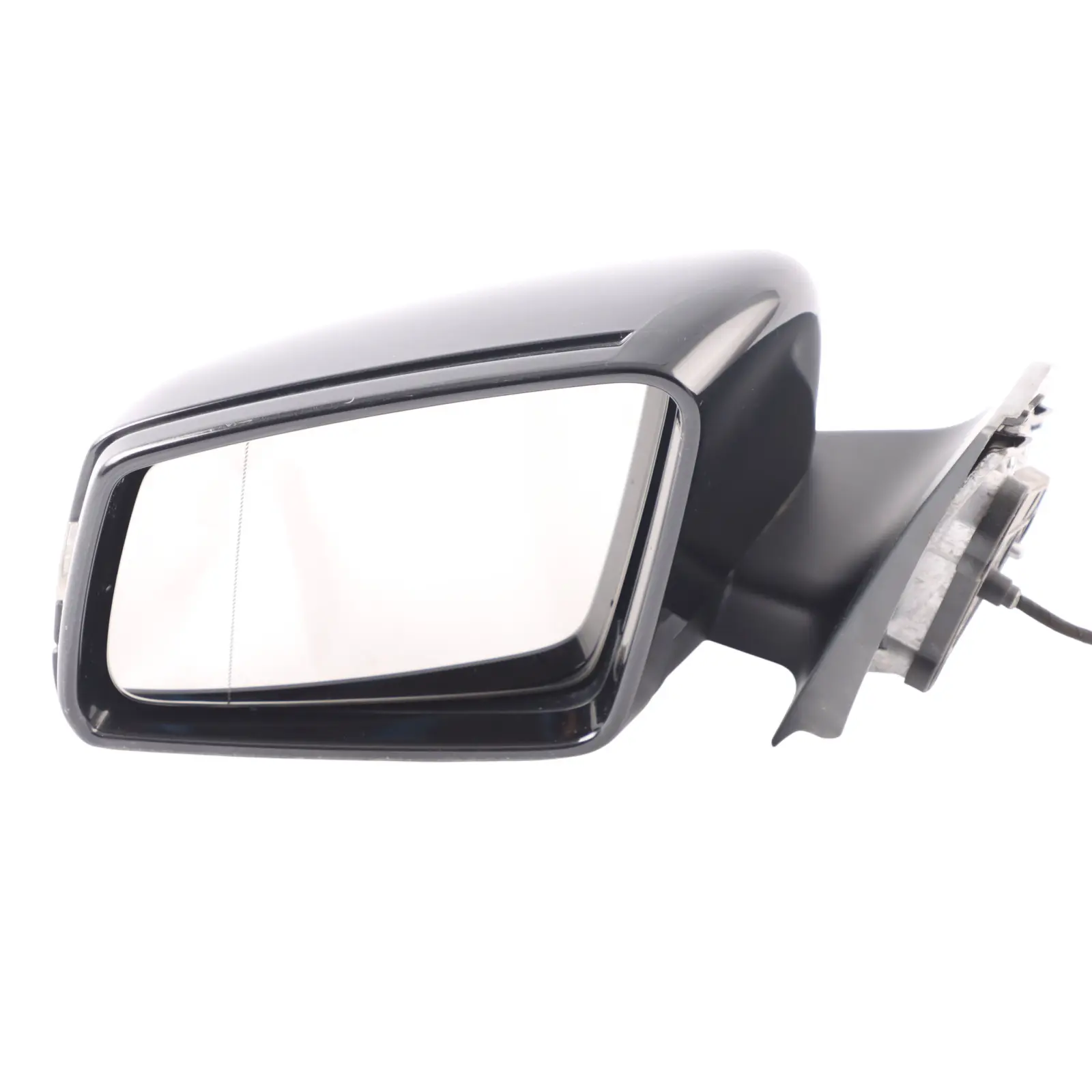 Mercedes W204 Electric Wing Mirror Left N/S Obsidian Black Metallic - 197