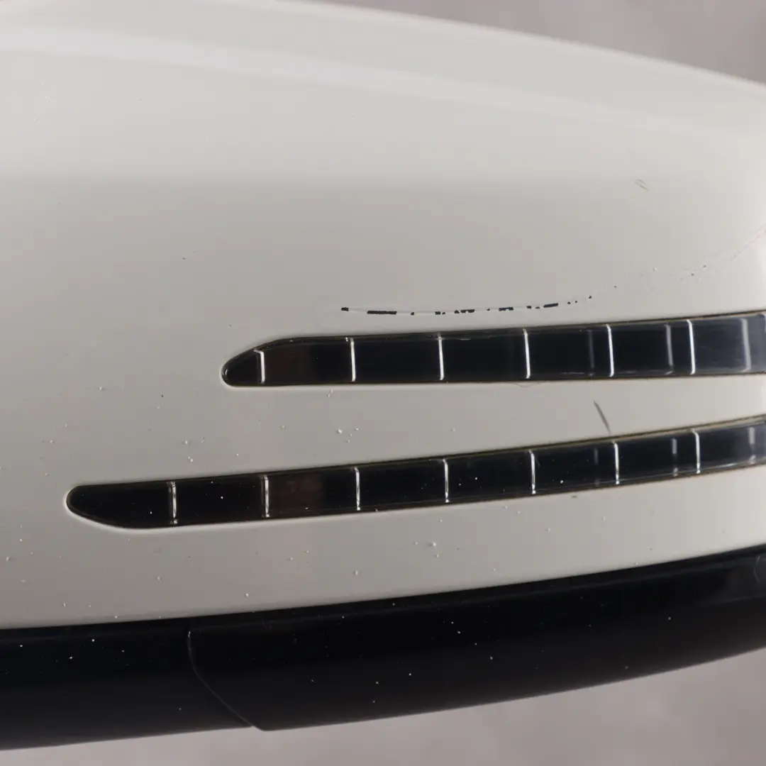 Mercedes W207 Wing Mirror Door Left N/S High Gloss Auto Dip Calcite White - 650
