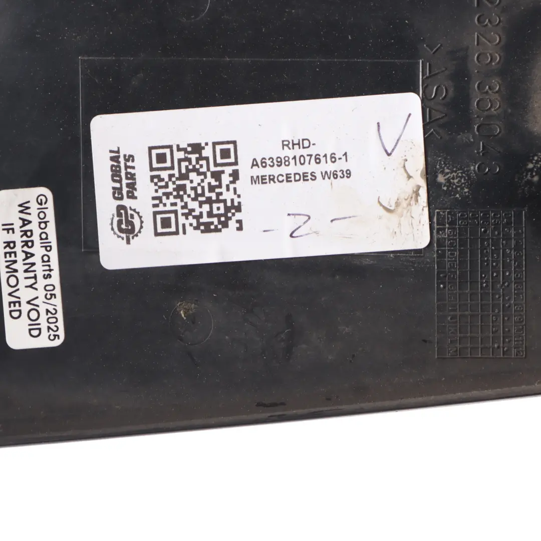 Mercedes Vito W639 Wing Mirror Base Carrier Left N/S A6398107616