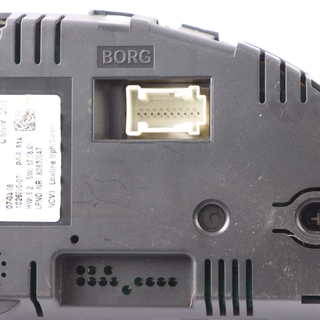 Mercedes W906 Diesel Instrument Cluster Speedo Clocks Meter Manual A9064469021