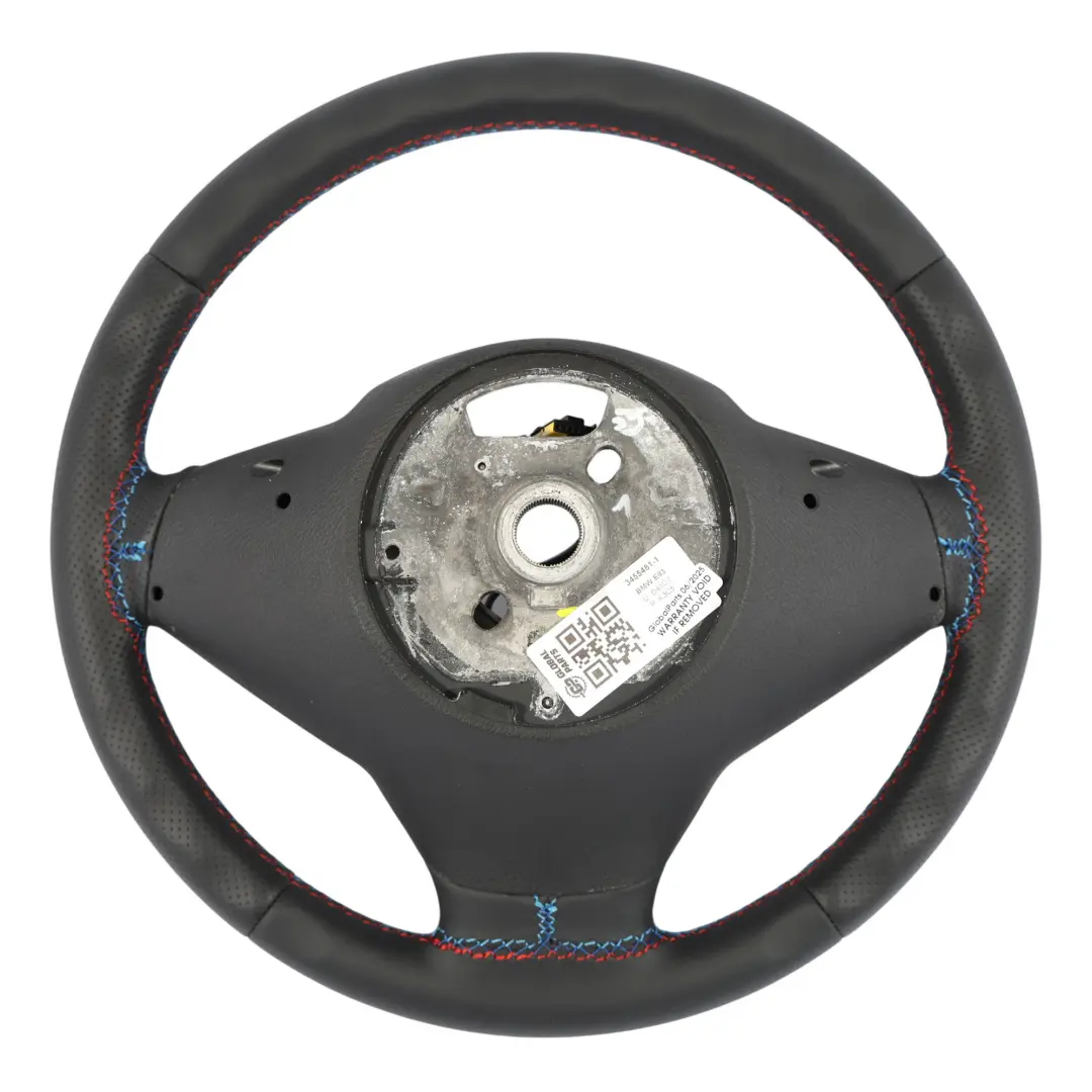 Leather Steering Wheel M-tricoloured Sport Look BMW X3 Series E83 LCI NEW Black - SKU 3455481-1 - Part number 3455481