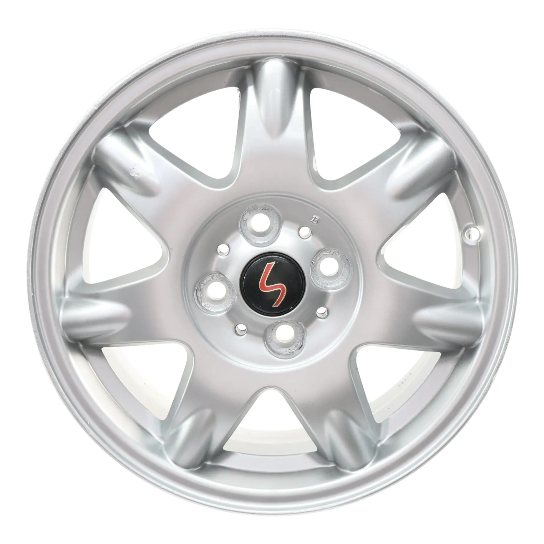 Mini R50 R55 R56 Argent Jante Alliage 15" ET:45 5,5J Delta Spoke 96 6768972