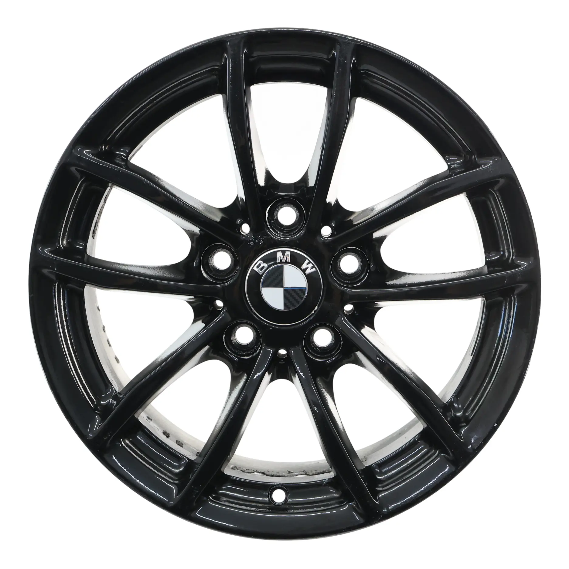 BMW F20 F21 F22 F23 Black Wheel Alloy Rim 16" 7J ET:40 V-Spoke 378 6796202