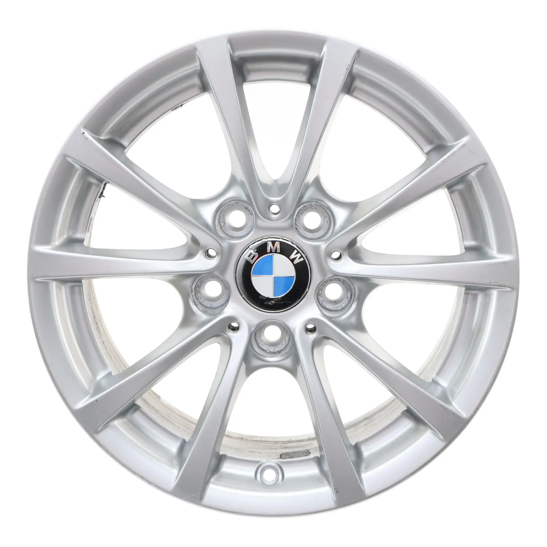 BMW F30 F31 F36 Silver Alloy Wheel Rim 16" 7J ET:31 V-spoke 390 6796236