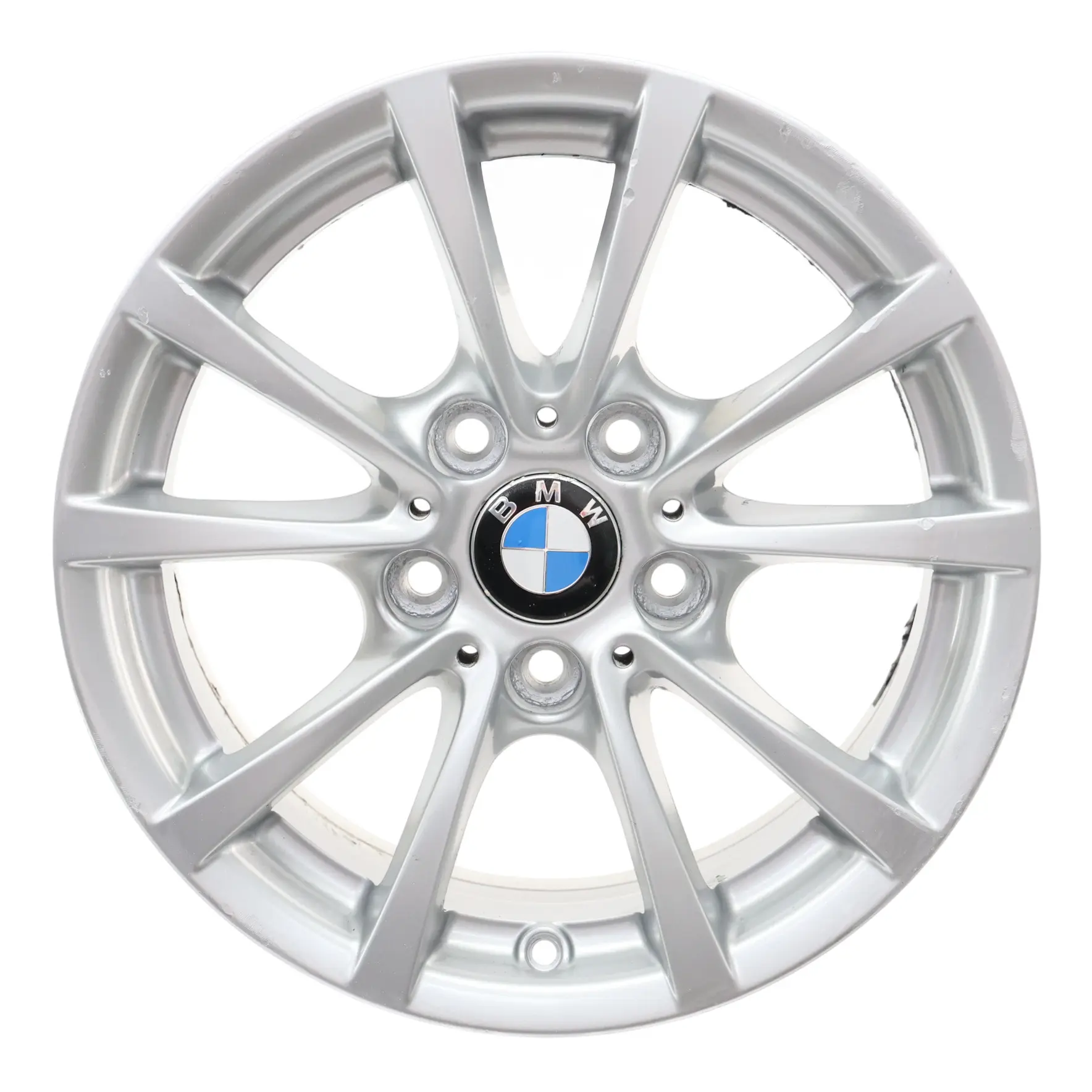 BMW F30 F31 F36 Silver Alloy Wheel Rim 16" 7J ET:31 V-spoke 390 6796236