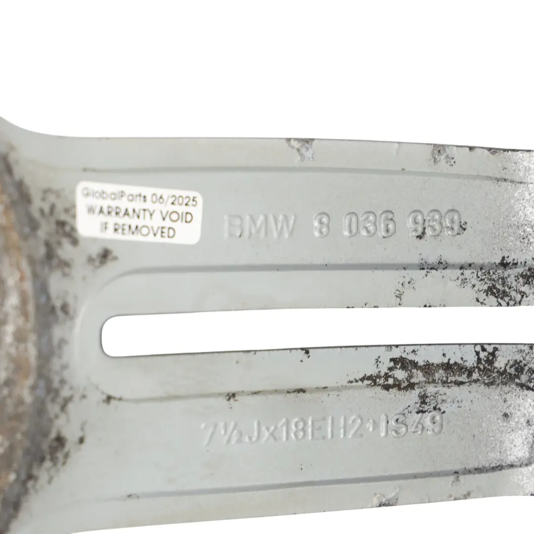 Vorne Alufelge Alu Felge 18" 7,5J M Doppelspeiche 208 BMW E81 E87 - SKU 8036939-1 - Teilenummer 8036939