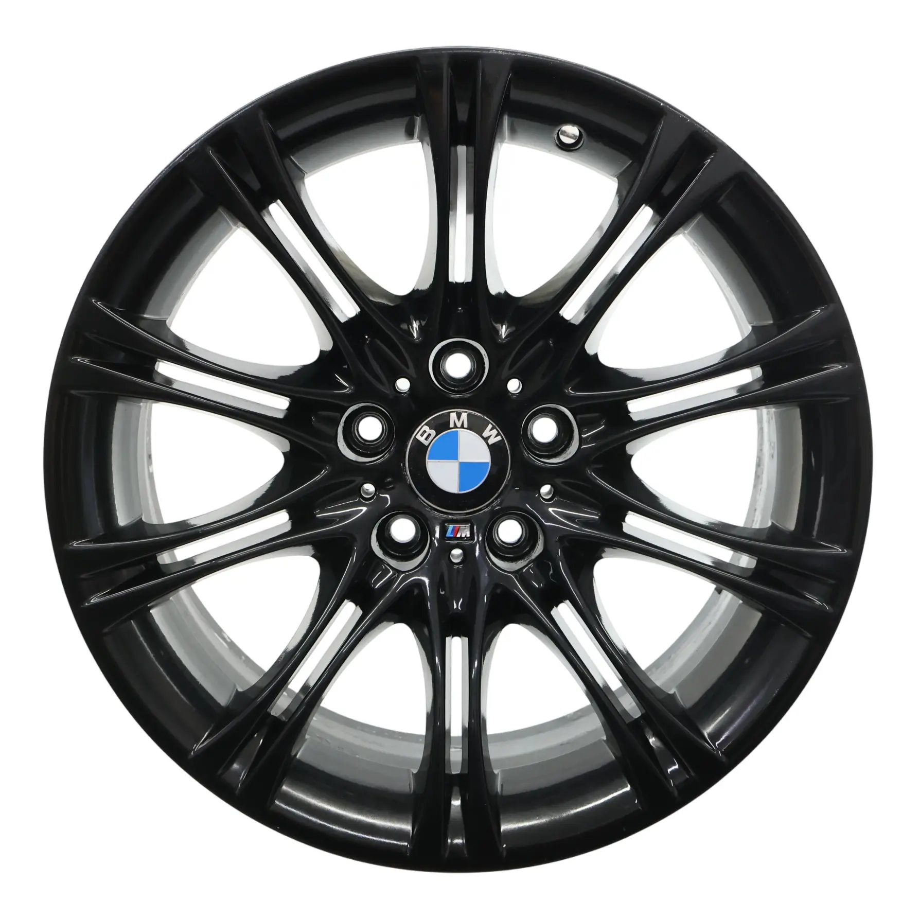 BMW E60 E61 Schwarz Leichtmetallfelge 18" 8J ET:20 M Doppelspeiche 135 8036947