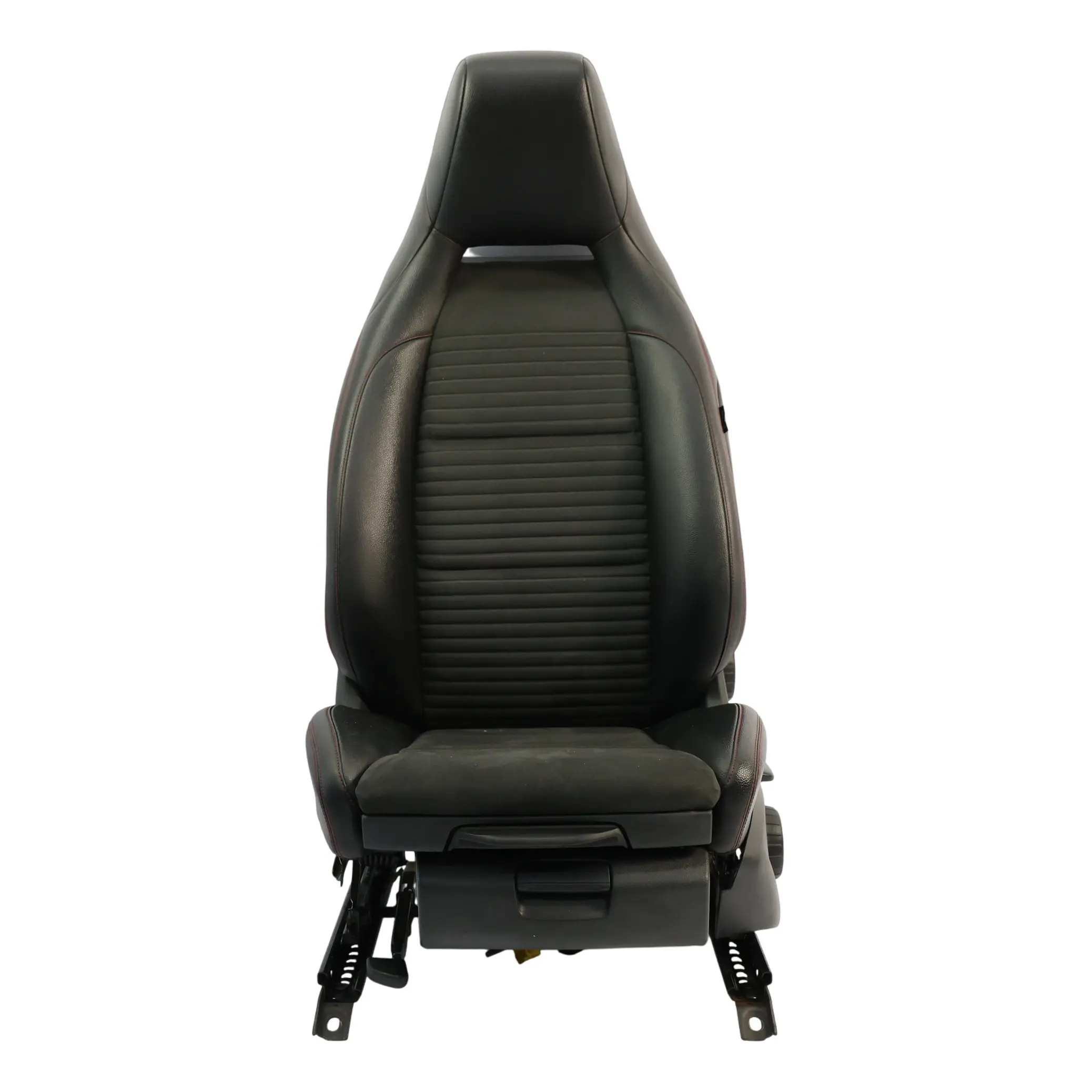 Front Seat Mercedes W176 Sport Left N/S Fabric Leather Red Threads