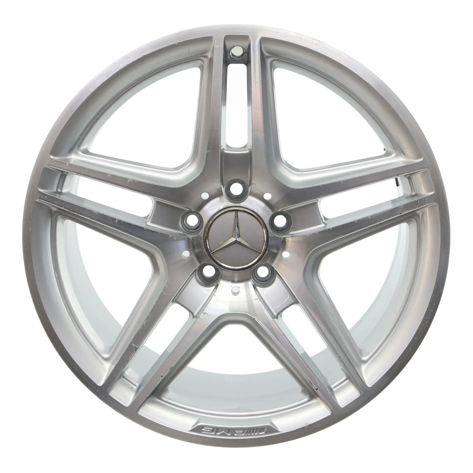 Mercedes W204 AMG Rear Silver Alloy Wheel Rim 18" 8,5J ET:54 A2044014202