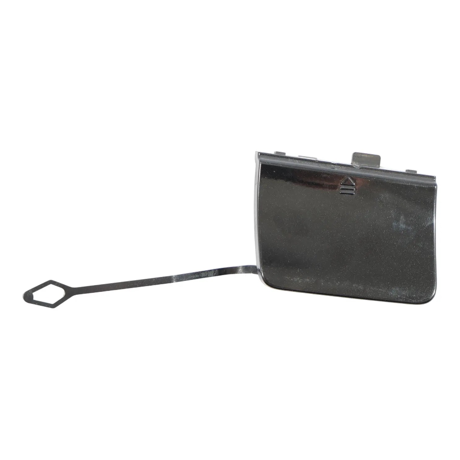 Mercedes W204 Rear Bumper Flap Towing Eye Cover Obsidian Black - 197 A2048855823