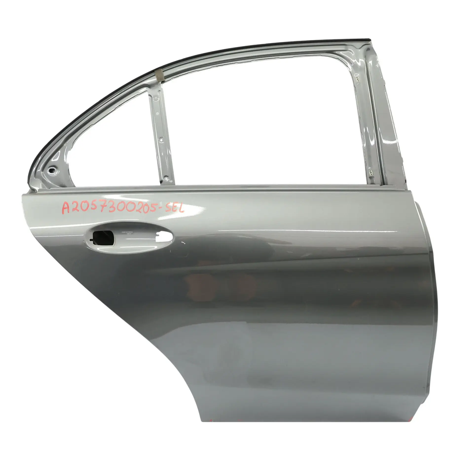 Mercedes W205 Door Rear Right O/S Selenite Grey Metallic - 992