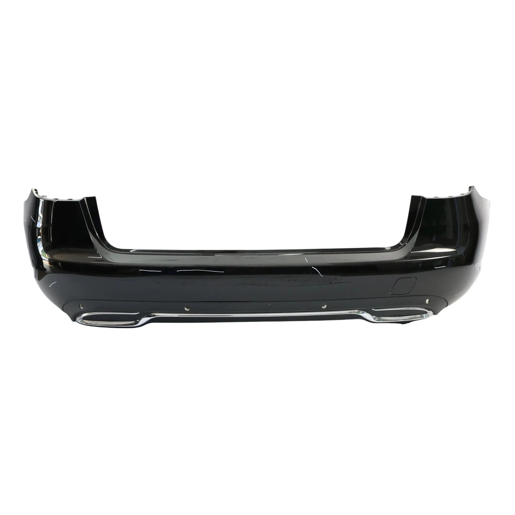 Mercedes S205 Bumper Rear Trim Panel Cover Obsidian Black Metallic - 197