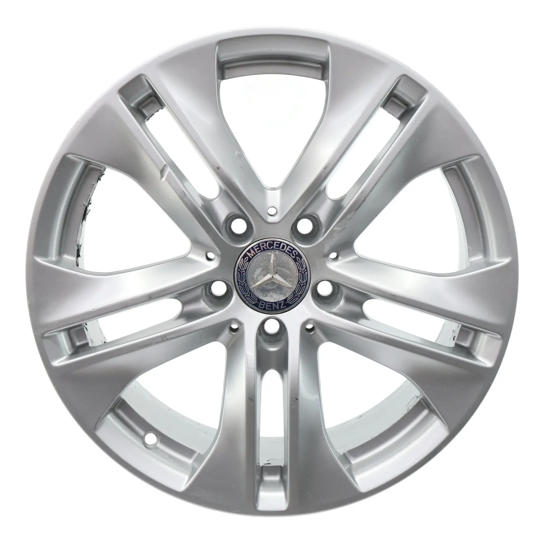 Mercedes C207 Wheel Alloy Rim 17" 5 Double Spoke 7,5J ET:45 Silver A2074010602