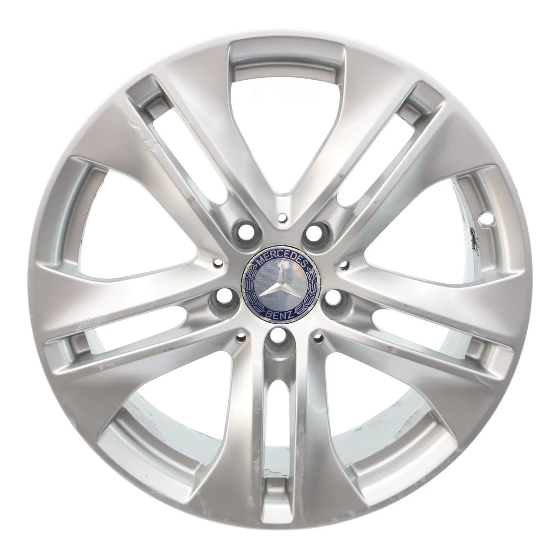 Mercedes C207 Wheel Alloy Rim 17" 5 Double Spoke 7,5J ET:45 Silver A2074010602