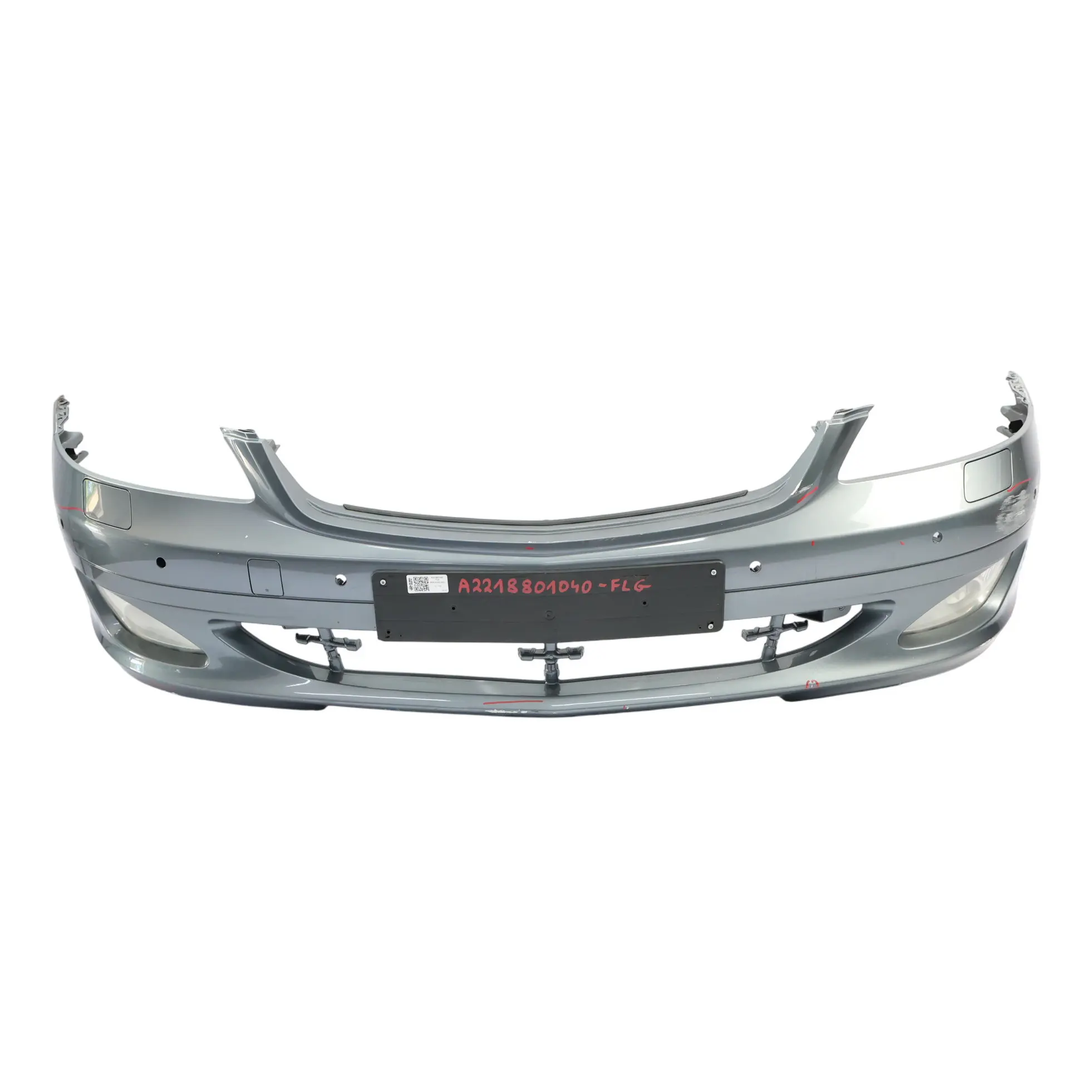 Mercedes W221 Front Bumper Trim Panel Cover Flint Grey Metallic - 368