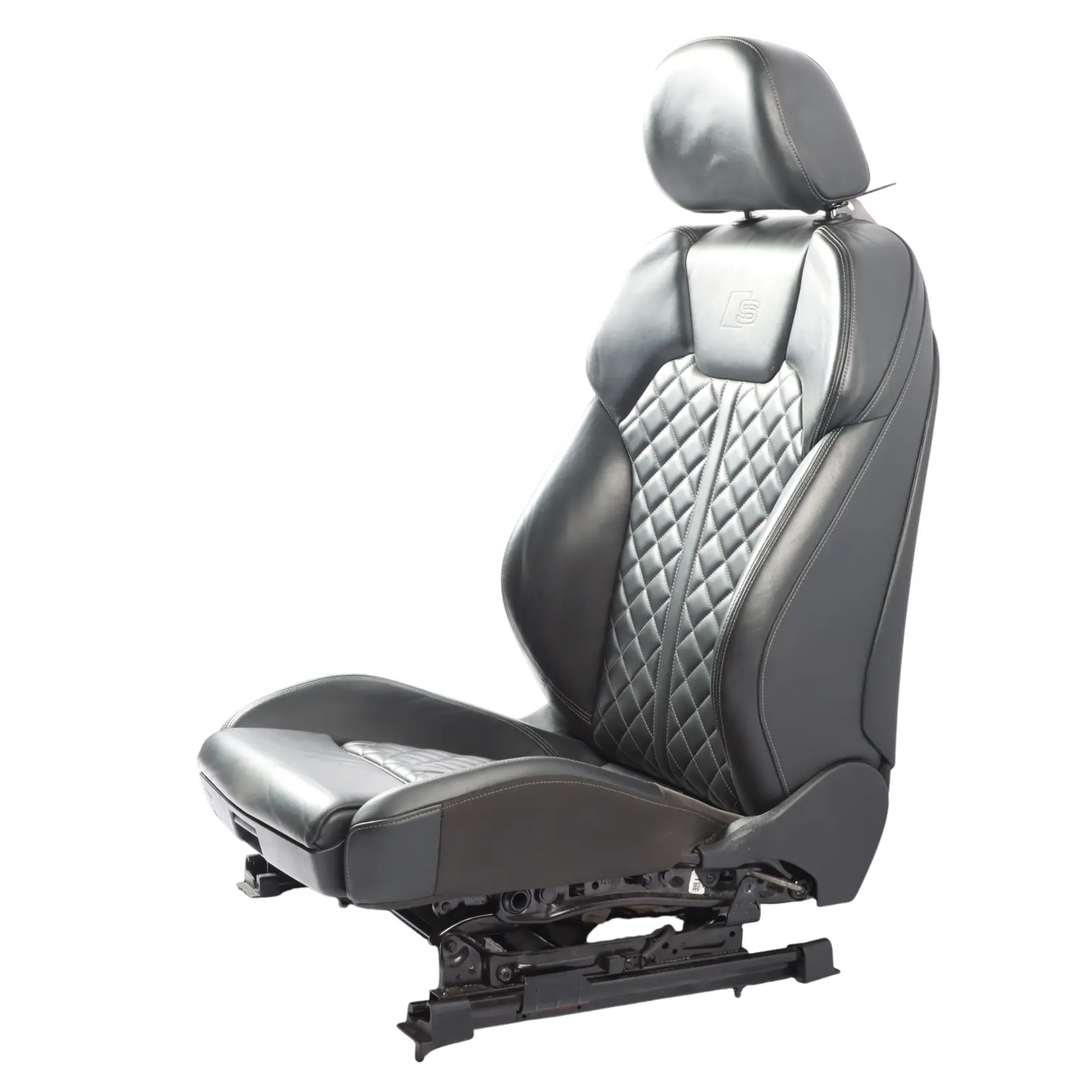 Audi SQ5 FY Sport Seat Front Memory Heated Right O/S Leather Grey Anhtracite