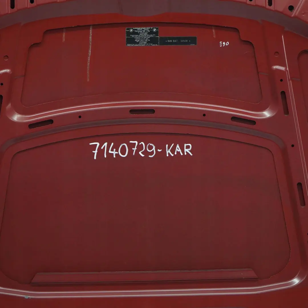 BMW E90 E91 Maska pokrywa silnika Karmesinrot