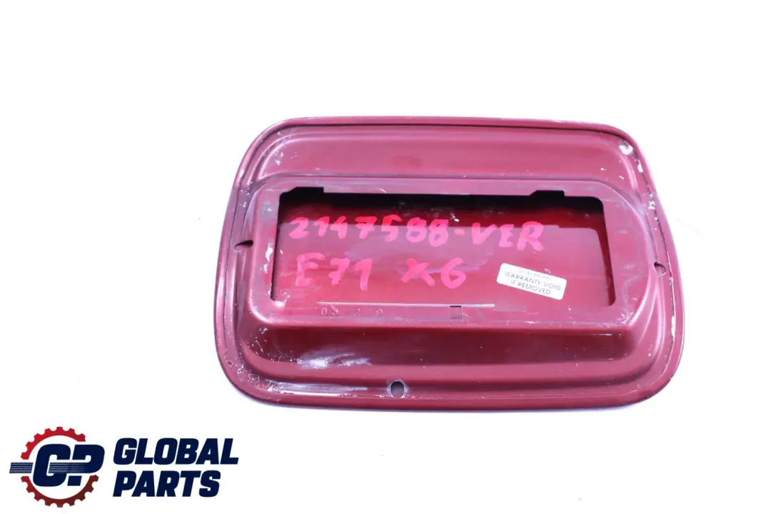 BMW X6 Series E71 E72 Fill-in Flap Filler Fuel Cover Vermilionrot Metallic Red