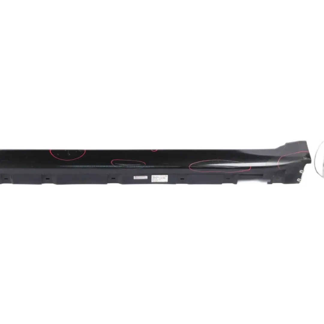 BMW F01 Side Skirt Door Sill Cover Panel Left N/S Black Sapphire Metallic - 475