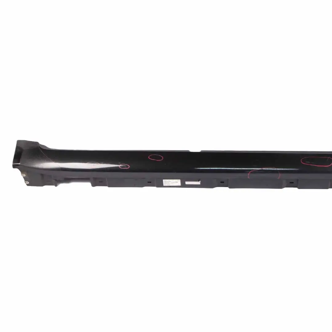 BMW F01 Side Skirt Door Sill Cover Panel Right O/S Black Sapphire Metallic - 475